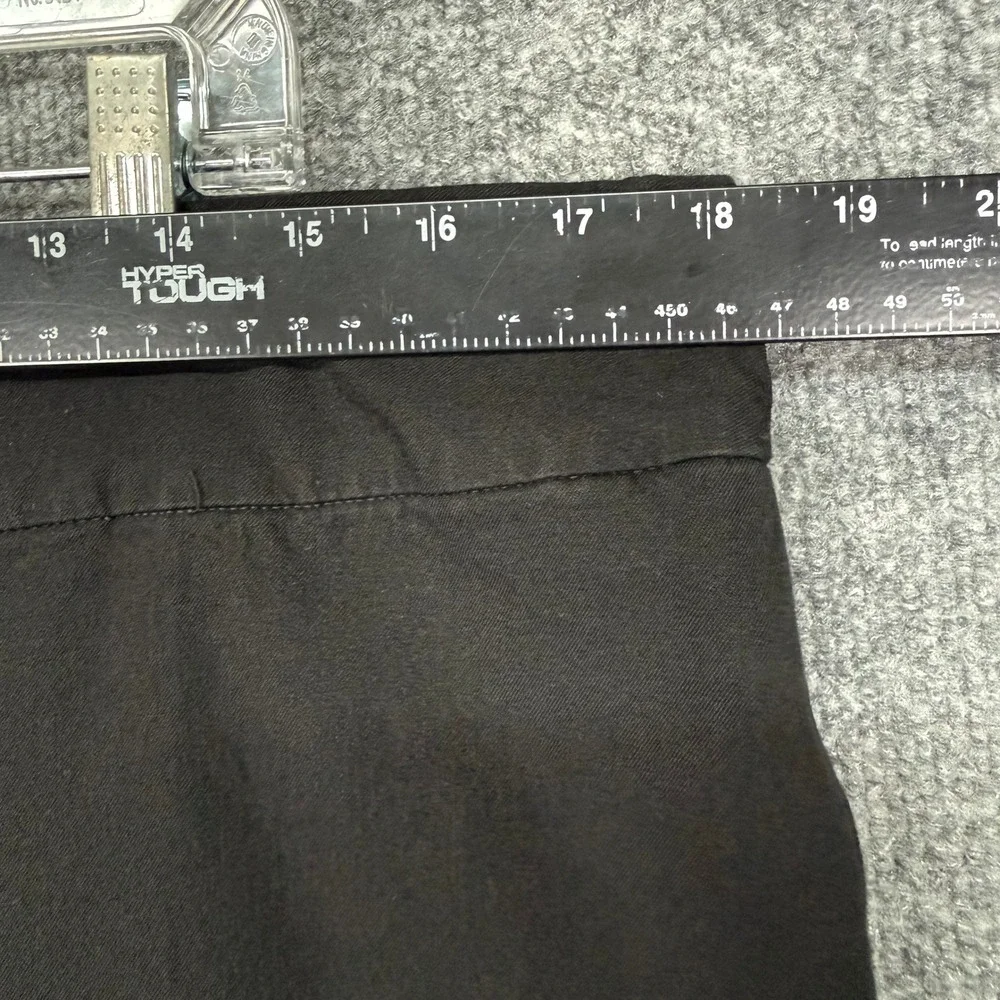 Chicos So Slimming Crop Pants 3 Womens 16 Black Pull On Stretch Tummy Control